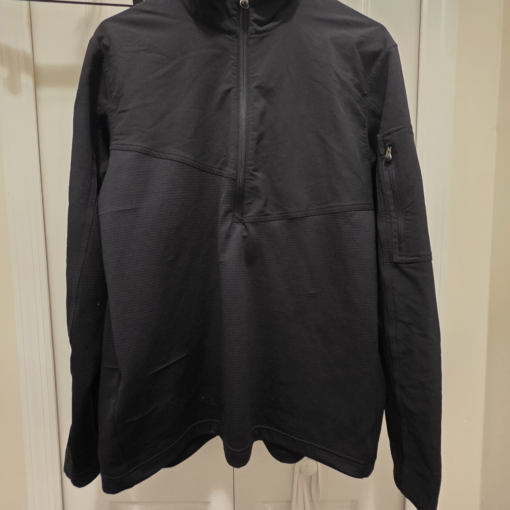 Men's Black Half-Zip Jacket